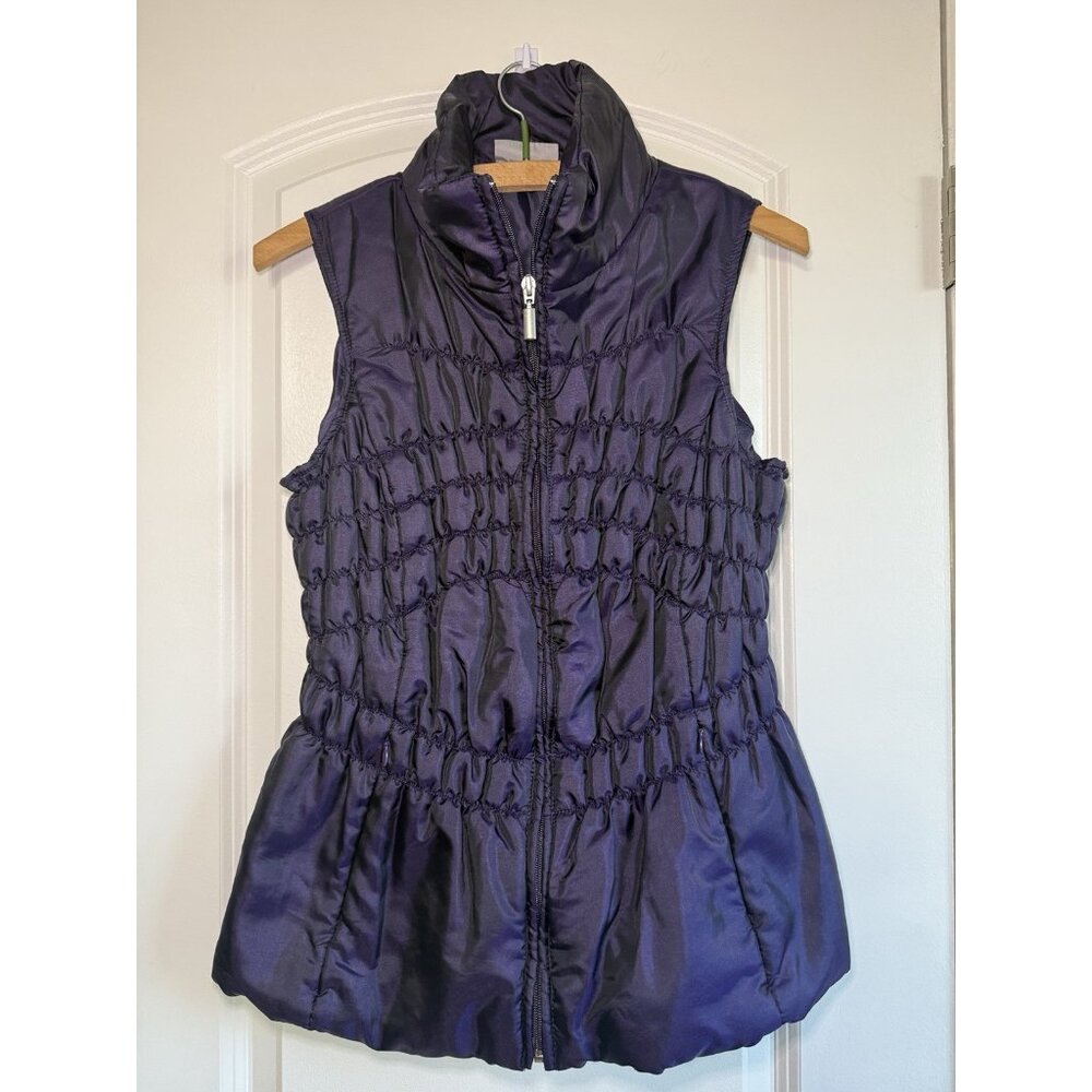 JANE ASHLEY‎ Women’s Purple Puffer Vest Medium Gorpcore Utility Casual